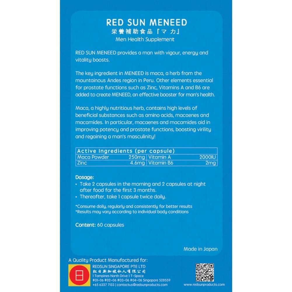 RED SUN Meneed Boost Energy Vitality Overall Health for Men